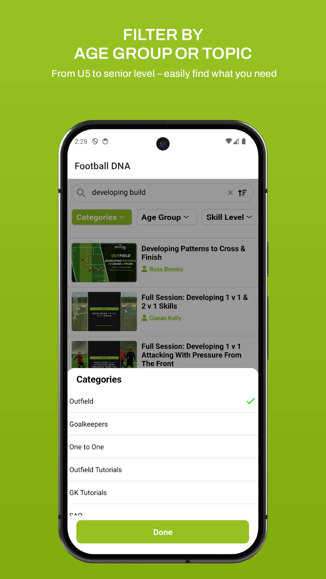 Football DNA screenshot